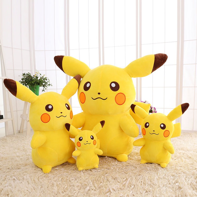 ตุ๊กตาปิกาจู โปเกม่อน ตุ๊กตารูปสัตว์ ขนนุ่ม น่ารัก ของขวัญ ของเล่นเด็ก Pikachu Doll / Pokemon Cushion / Toy For Kid