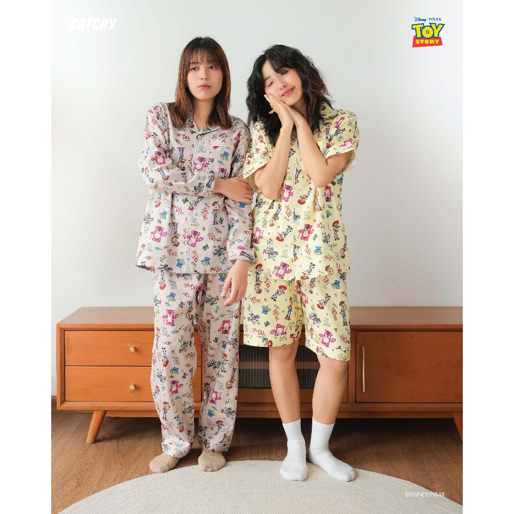 CATCHY x DISNEY ชุดนอน ลายทอย สตอรี่ ลิขสิทธิ์แท้ ดีสนีย์ ผ้าคอตต้อนพรีเมี่ยม Disney Toy Story