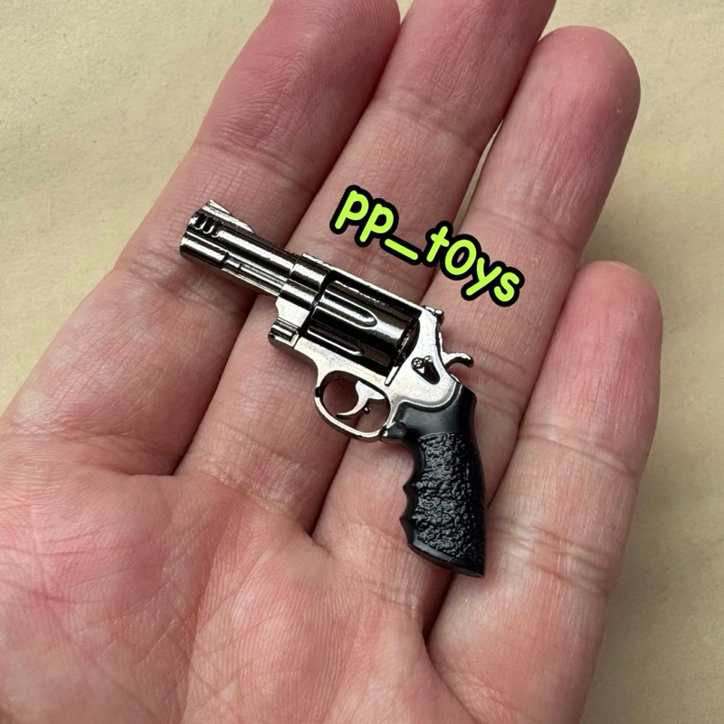 [Pistol] โมเดลแมกนั่ม ลูกโม่ Silver pistol Magnum Revolver 1:6 (metal)