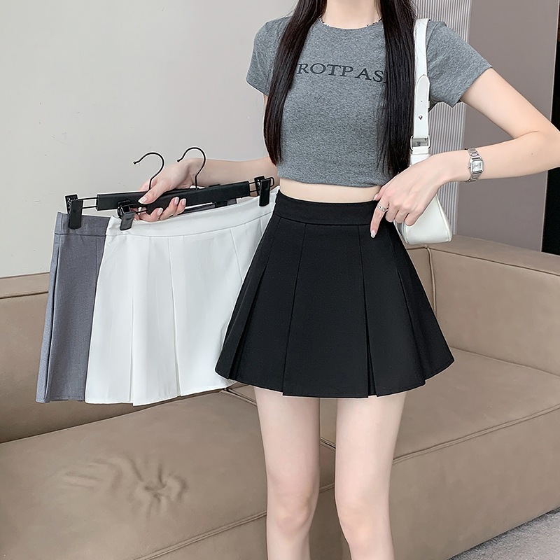 กระโปรงเทนนิสเอวสูง Tennis skirt กระโปรงสั้น y2k กระโปรงเทนนิสสีขาว คุณภาพสูง มีซับในในตัว พร้อมส่งในไทย