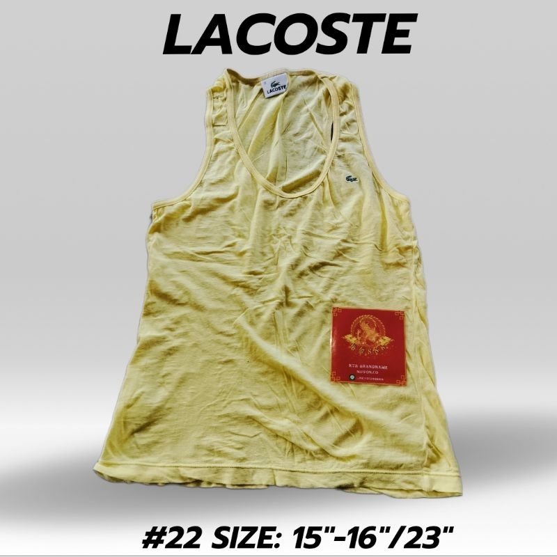 เสื้อกล้ามlacosteมือสองญี่ปุ่น#22