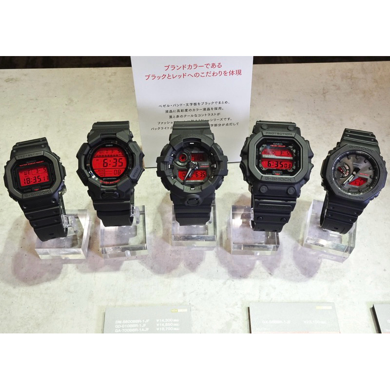 [มีสินค้าพร้อมจัดส่ง] CASIO G-SHOCK DW-5600BBR-1, GD-010BBR-1, GX-56BBR-1, GA-700BBR-1A, GA-B2100BBR
