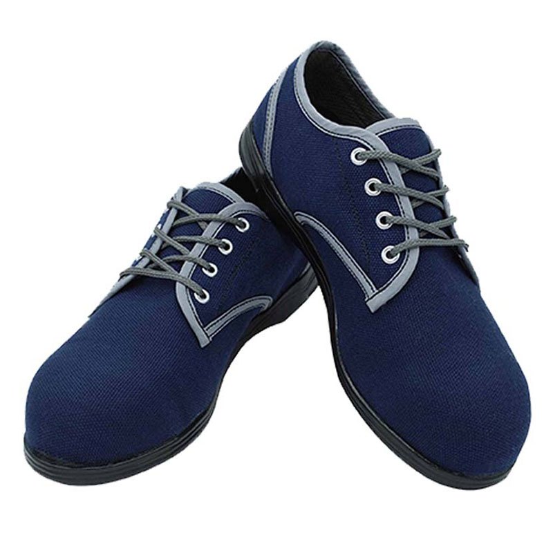 SIMON SA11C รองเท้าเซฟตี้หัวเหล็ก ผ้าใบสีน้ำเงิน | กันลื่น | ป้องกันแรงกระแทก | สัมผัสน้ำมัน