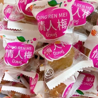 บ๊วยหวาน เม็ดใหญ่ 1 กิโลกรัม ตราฟรุ๊ตทาซี่ บ๊วยท้อชมพู ท้อชมพูเขียว หวานกรอบเนื้อแน่นอร่อย