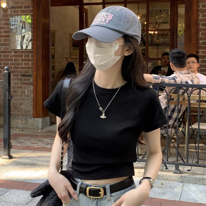 NINGFASHION เสื้อยืดแขนสั้น แฟชั่น คอกลม สุดเก๋ ผ้านุ่มใส่สบาย รุ่น WT44