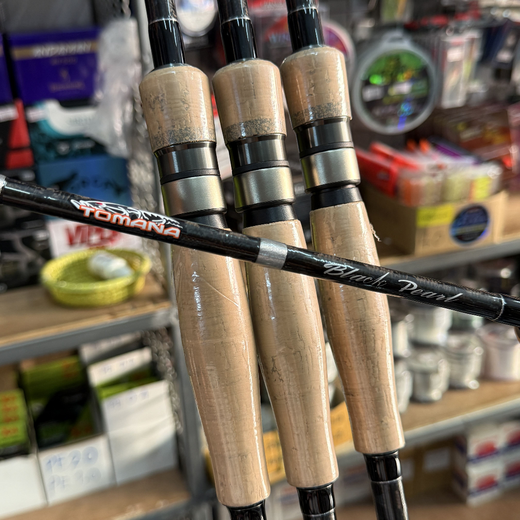 คันตีเหยื่อปลอมใหม่จากค่าย G-MAX TOMANA BLACK PEARL สปินนิ่งท่อนเดียว ยาว 6 ฟุต 8 และ 7 ฟุต 3