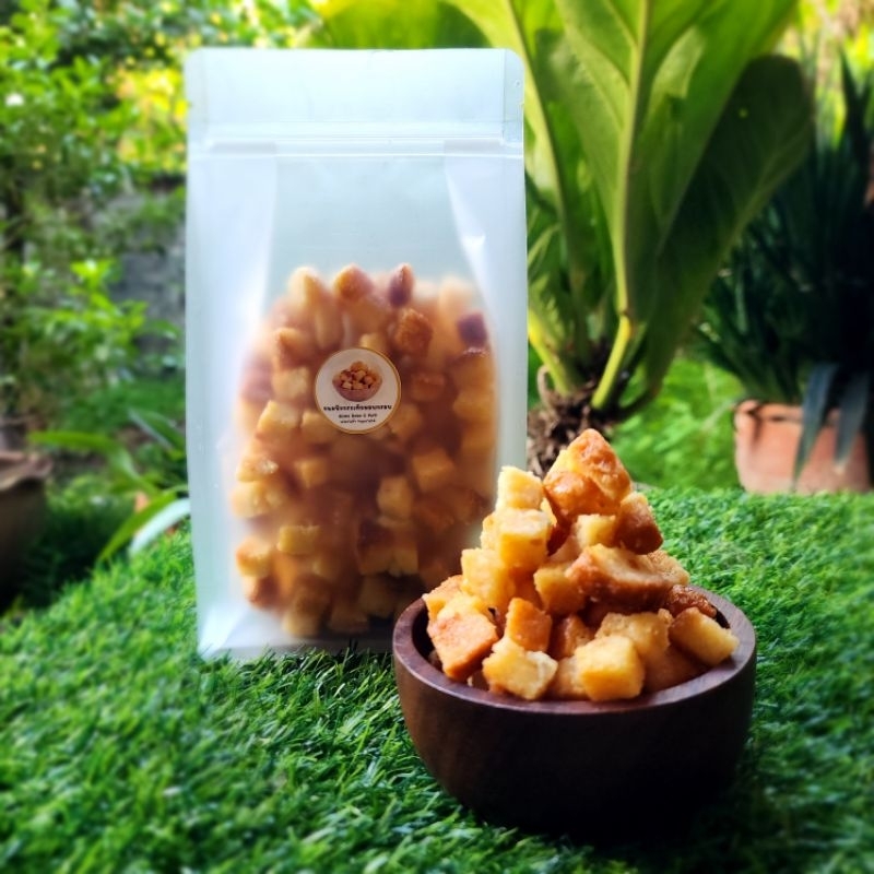 ขนมปังกระเทียมโบราณ ขนาด 120 กรัม (คิดสูตรเมื่อวาน แต่บอกโบราณไว้ก่อน)