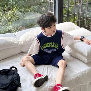 ชุดลำลองเด็ก เสื้อยืดแขนสั้นและกางเกงขาสั้น คุณภาพดี ใส่เที่ยวใส่ออกกำลังกายได้หมด #16802