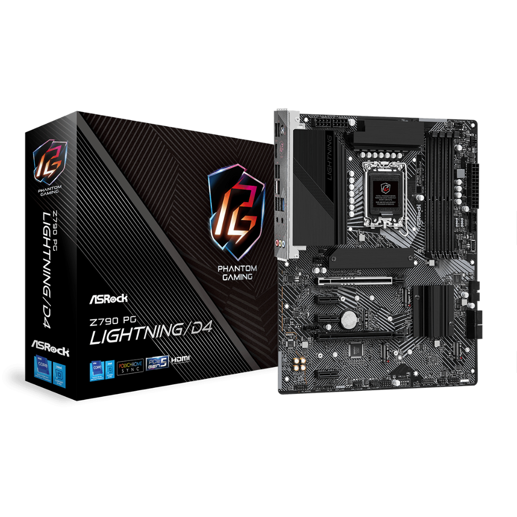 MAINBOARD (เมนบอร์ด) 1700 ASROCK Z790 PG LIGHTNING/D4 (DDR4) ประกันศูนย์ไทย พร้อมส่ง
