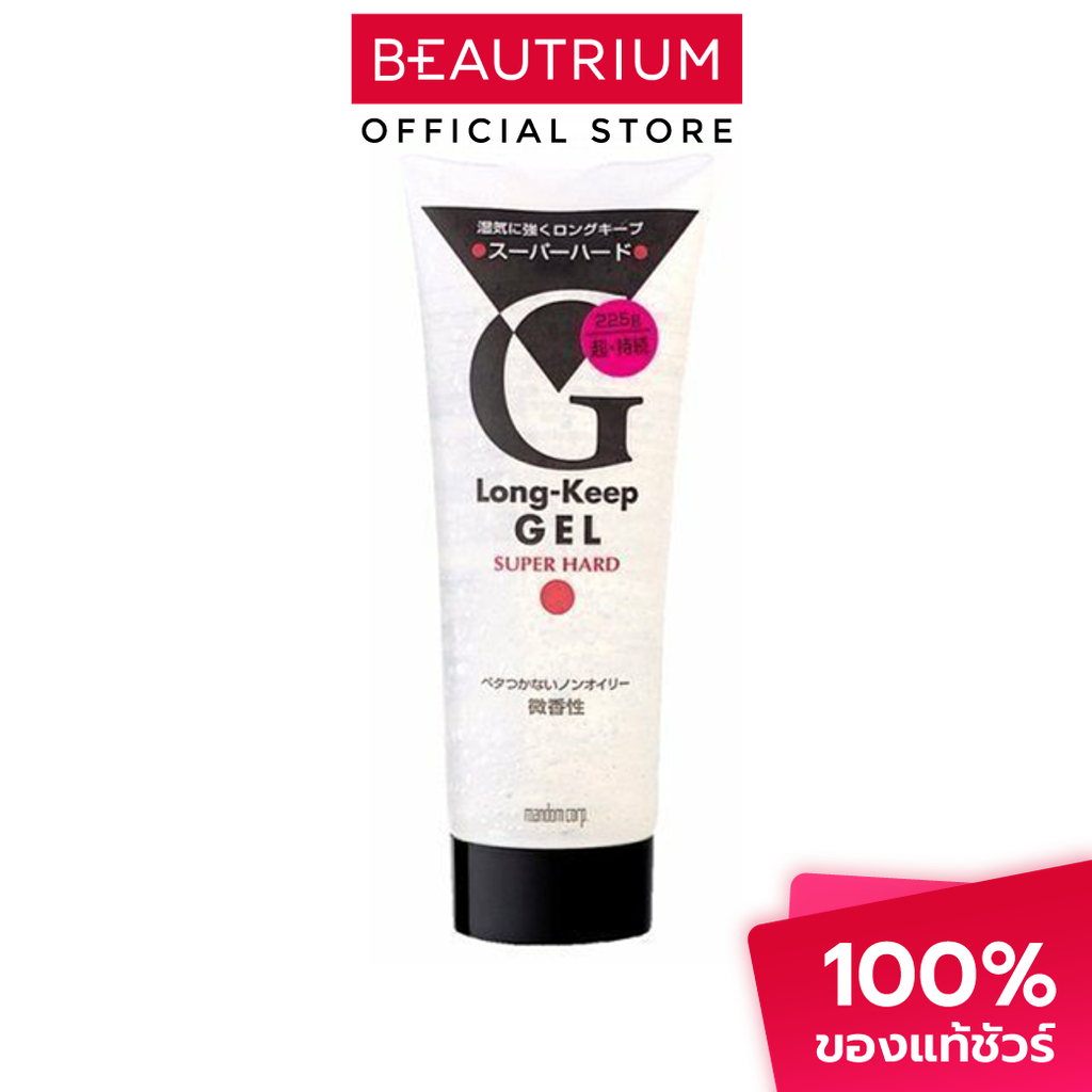 GATSBY Long-Keep Gel Super Hard ผลิตภัณฑ์จัดแต่งทรงผม 225g