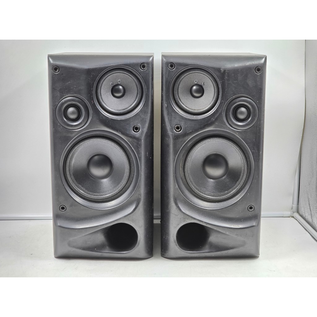 BB9 ลำโพงมือสองญี่ปุ่น 1 คู่ (201) KENWOOD LS-A7 Bi-wire 80W 6 โอห์ม Woofer 5 นิ้ว Size ตู้ 20.5x26x