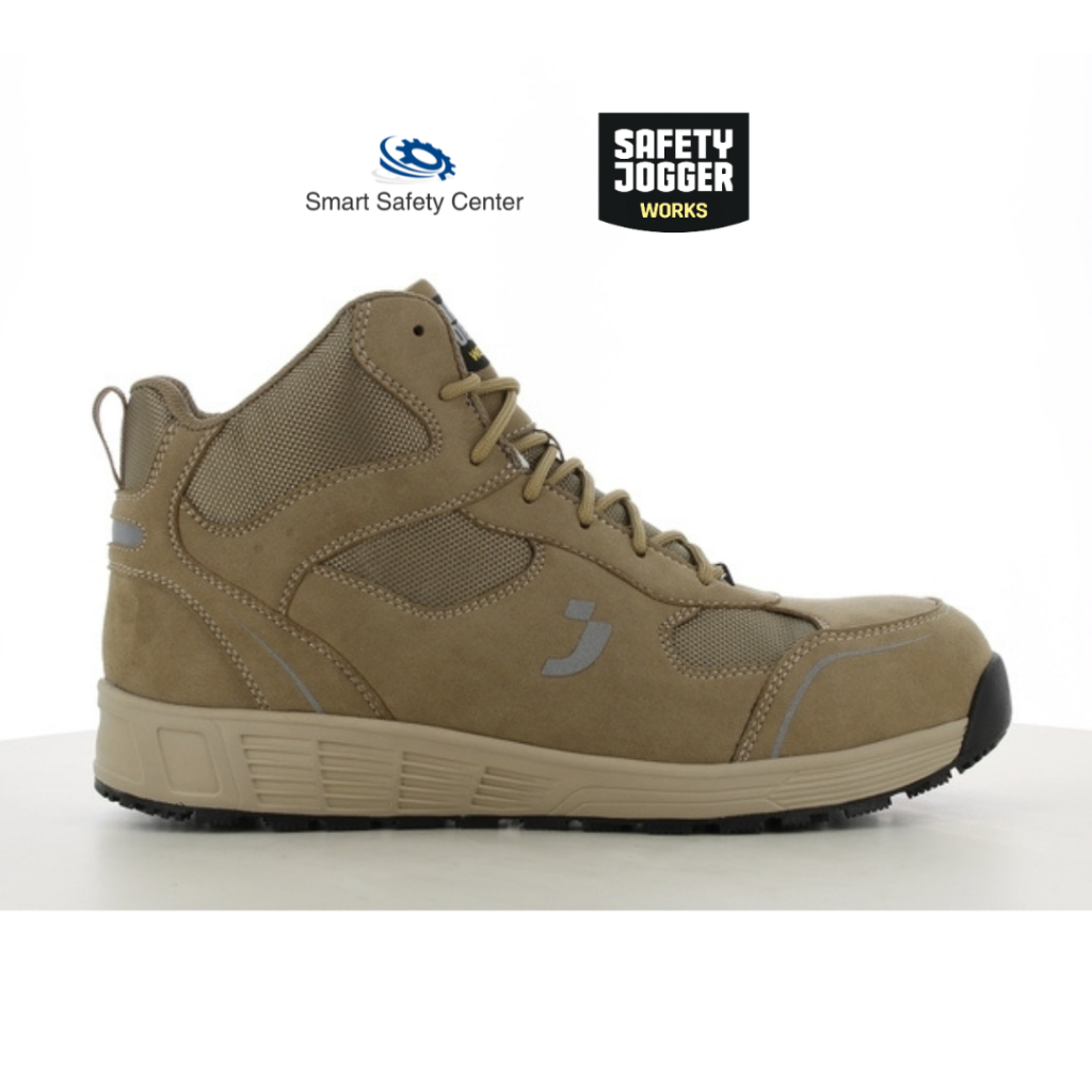 [ลิขสิทธ์แท้ รับประกัน 3 เดือน] รองเท้าเซฟตี้ Safety Jogger รุ่น Fuji S3S mid Taupe