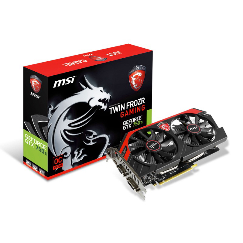 การ์ดจอเล่นเกมส์ MSI GeForce GTX 750 Ti Gaming Series มือสอง