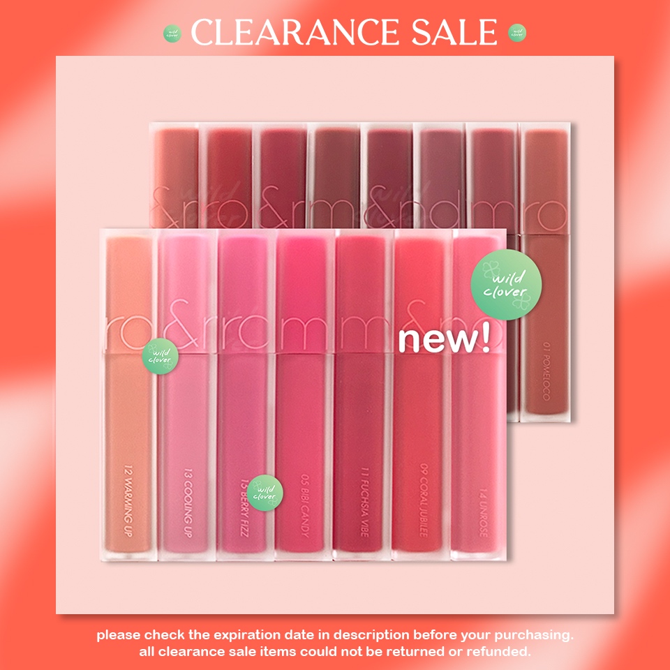 🍀 ROM&ND : แท้สแกนได้ exp.05/26 blur fudge tint lip romand 5g sale
