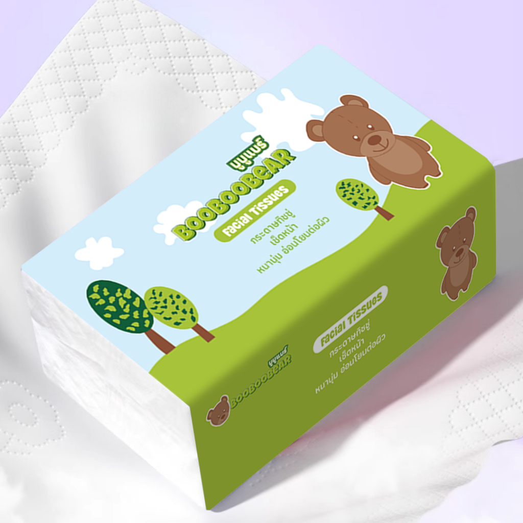 [ห่อยาว]กระดาษทิชชู่ หนา4ชั้น นุ่ม แบบห่อยาว ลายสุดน่ารัก 210แผ่น