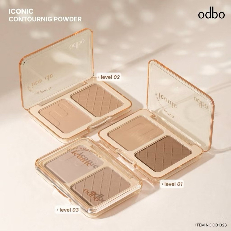 odbo Iconic Contouring powder OD1323 โอดีบีโอ คอนทัวร์ริ่ง พาวเดอร์ คนทัวร์ 7g.