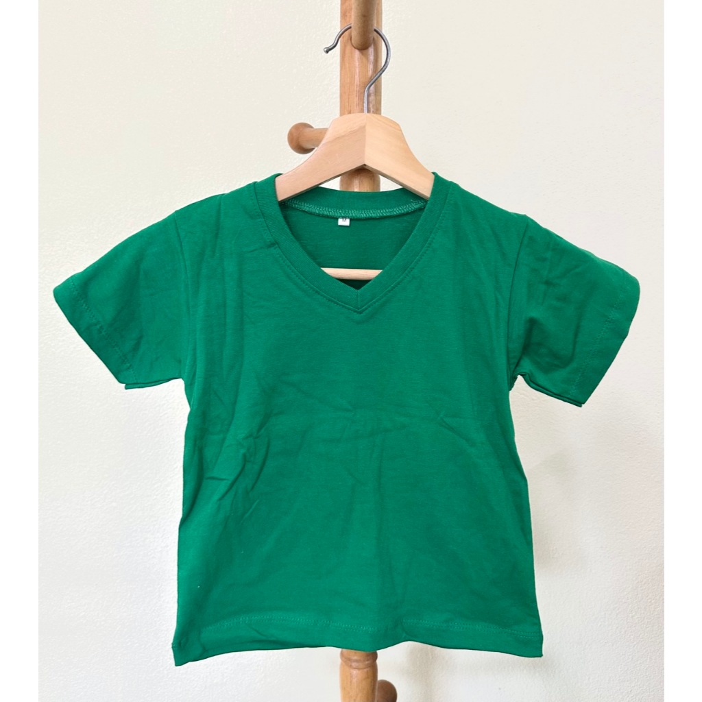 28 สี เสื้อยืดเด็ก คอวีแขนสั้น เขียวมะนาว เขียวมิ้นต์ เขียว เขียวขี้ม้า เขียวหยก ม่วงพาสเทล ม่วงเข้ม - รูปที่ 2
