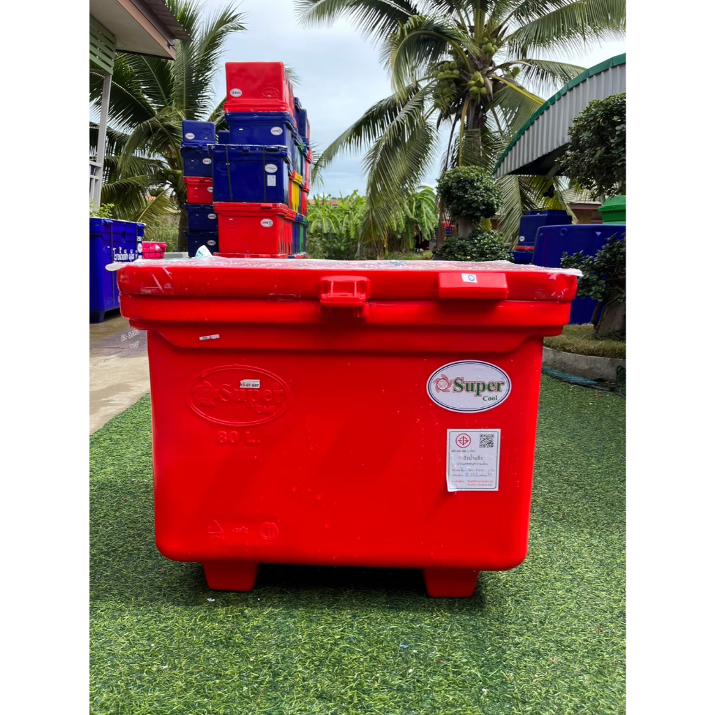 ถังน้ำแข็ง ความจุ 80ลิตร ตัวถังแข็งแรง ทนทาน มีรับประกัน มี มอก.ได้มาตราฐาน (สั่งซื้อทีละ 1 ใบ)