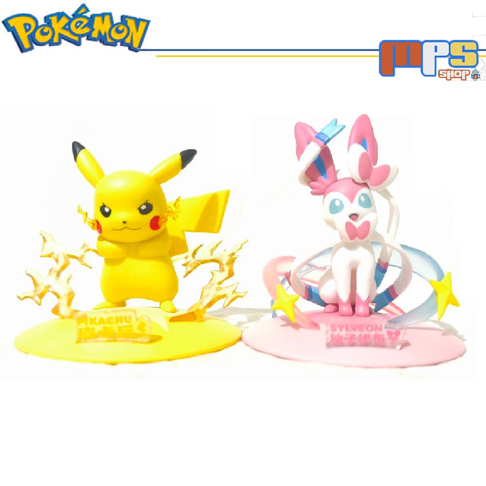 MPS Shop โมเดล ฟิกเกอร์ โปเกม่อน ปิกาจู Model Figures Pokemon Pikachu , Sylveon ของเล่น ของตกแต่งบ้า