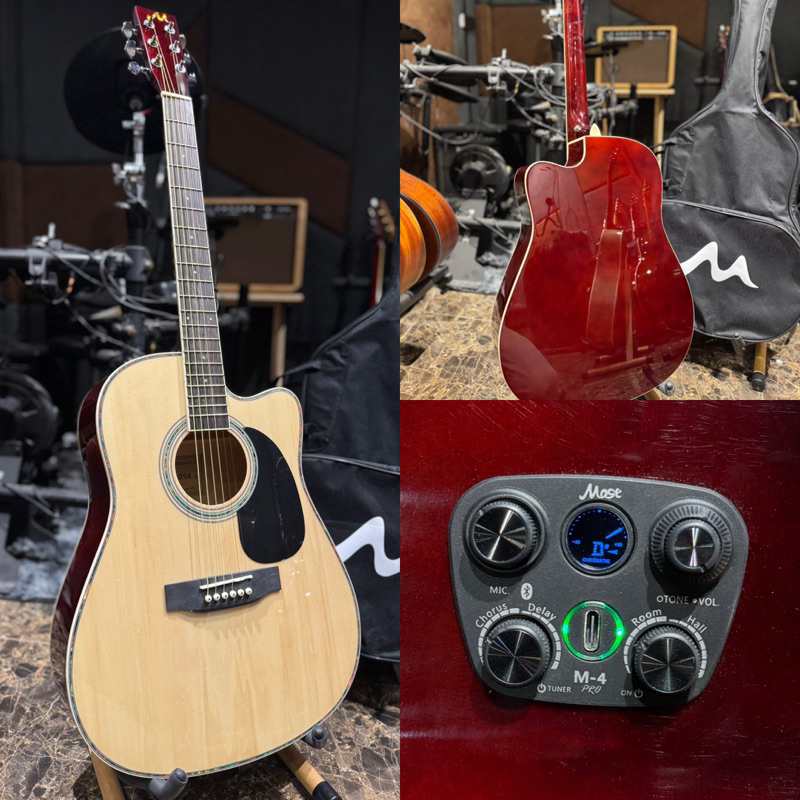 มีลำโพงในตัว กีต้าร์โปร่งไฟฟ้า Most M-41c -M-40c Transacoustic ทรานอคูสติก most M-4 pro - os1