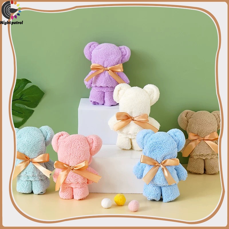 ผ้าขนหนู ลายหมีน่ารัก 30*30CM เหมาะกับเป็นของขวัญ ผ้าขนหนูตุ๊กตาหมี ของรับไหว้ งานแต่ง หมีของชำร่วย
