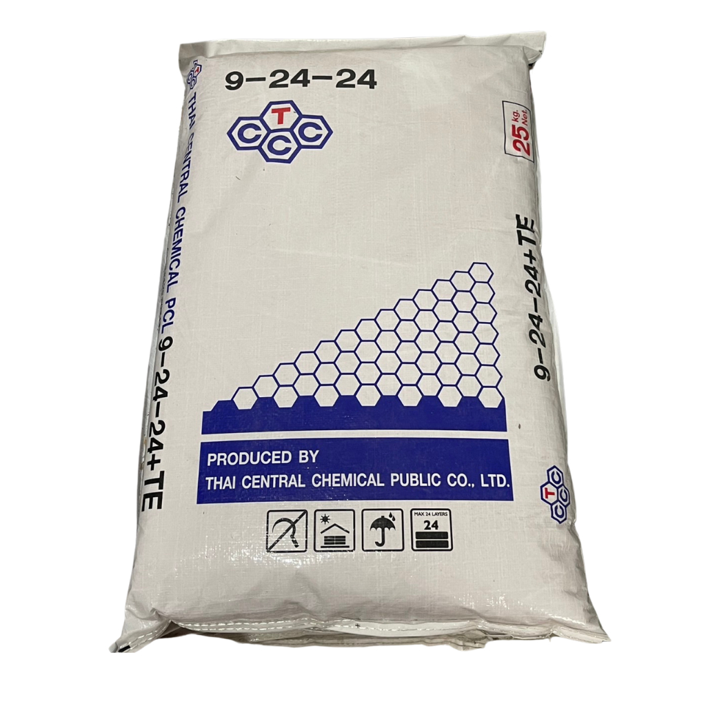 ปุ๋ยเคมี สูตร 9-24-24 TCCC รังผึ้ง ขนาด 25 กิโลกรัม
