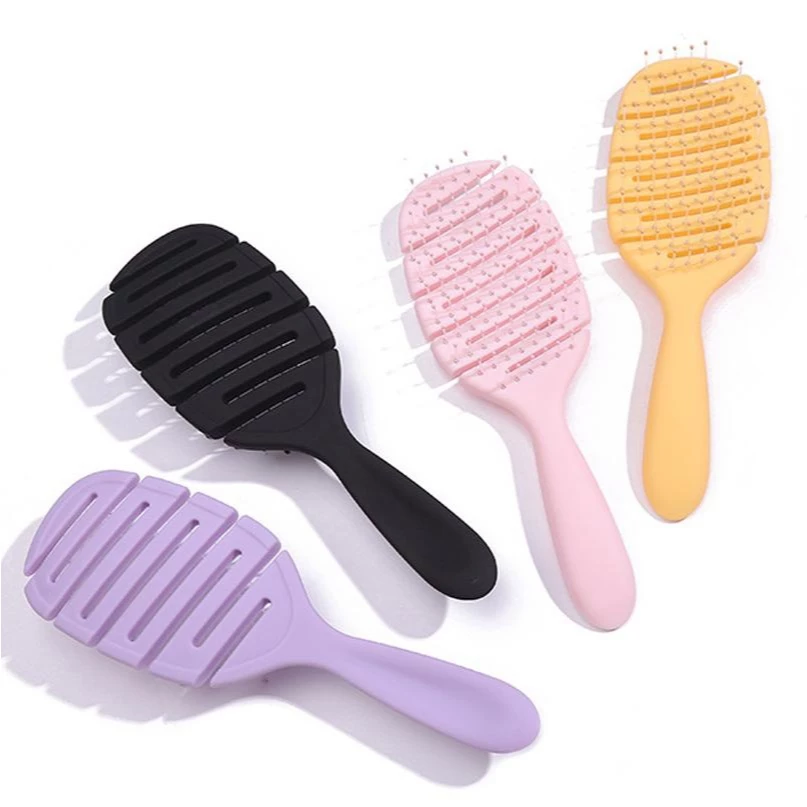 หวีแอร์รี่ หวีผมเปียกและแห้ง Airy Light Detangling Brush ทรงเว้าโค้ง ลดผมพันกัน น้ำหนักเบา นวดหัว ศรีษะ