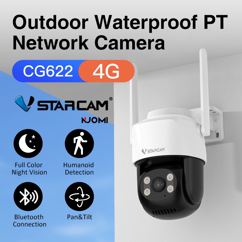VSTARCAM CG622 4G SIM / C622 WiFi6 SUPER HD 3MP กล้องวงจรปิด Ai + ตรวจจับเคลื่อนไหว พูดคุยโต้ตอบได้