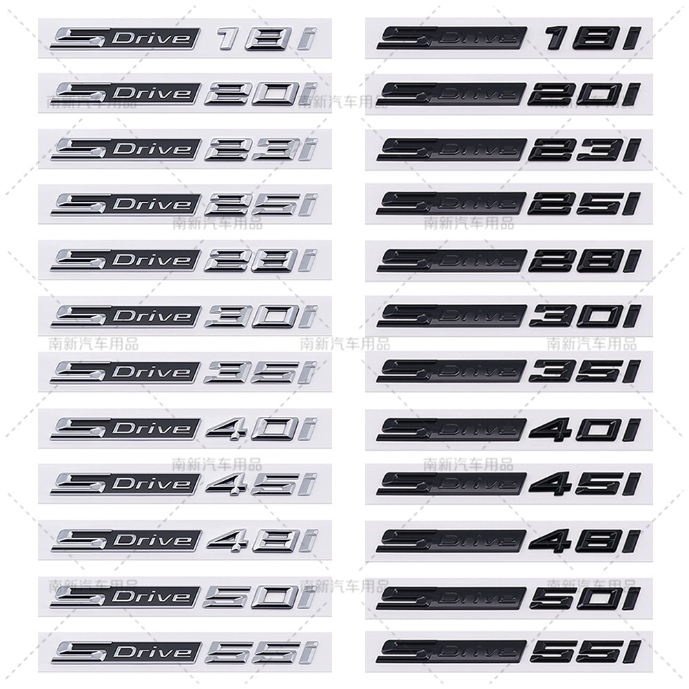 3D SDrive 20i 23i 25i 28i 20d 23d 25d 28d Car Fender Emblem Trunk Badge Sticker For BMW M X1 X3 X4 X