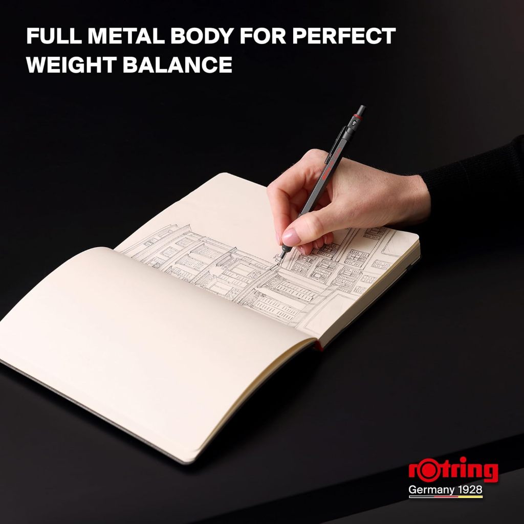 rOtring 600 Mechanical Pencil/ดินสอกดระดับมืออาชีพ/สีช็อคโกแลตทรัฟเฟิล - รูปที่ 3