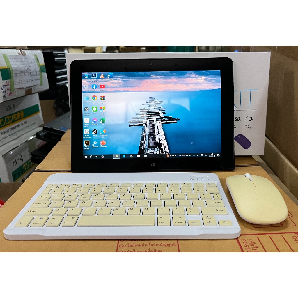 โน๊ตบุ๊คแท๊บเล็ต 2 in1 ablet NEC. PC-VKX64T1AR. VersaPro  VT-R. Atom(TM )RAM 4GB.  SSD125GB  10.1"
