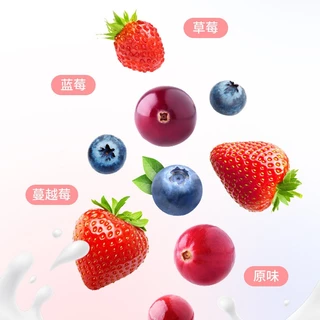โยเกิร์ตฟรีซดรายผสมผลไม้สำหรับสัตว์เลี้ยง Mei xiao meng 1 ถุง 10 ชิ้น
