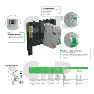 Schneider เซอร์กิตเบรกเกอร์ ลูกย่อย Circuit Breaker 1P 10A - 32A ชไนเดอร์ รุ่น Easy9