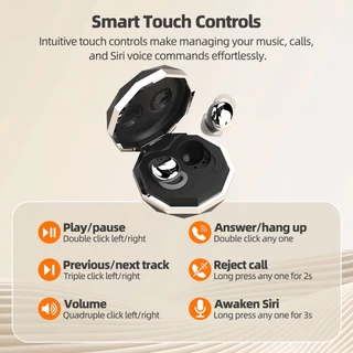 GOOJODOQ J231 หูฟังไร้สาย หูฟัง Bluetooth 5.3 หูฟังสำหรับการนอน การลดเสียงรบกวน หูฟังบลูทูธ