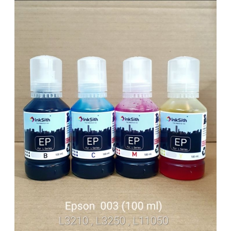 หมึก Epson 003 BK,C,M,Y สำหรับ (L3110,L3210,L3150,l3250)