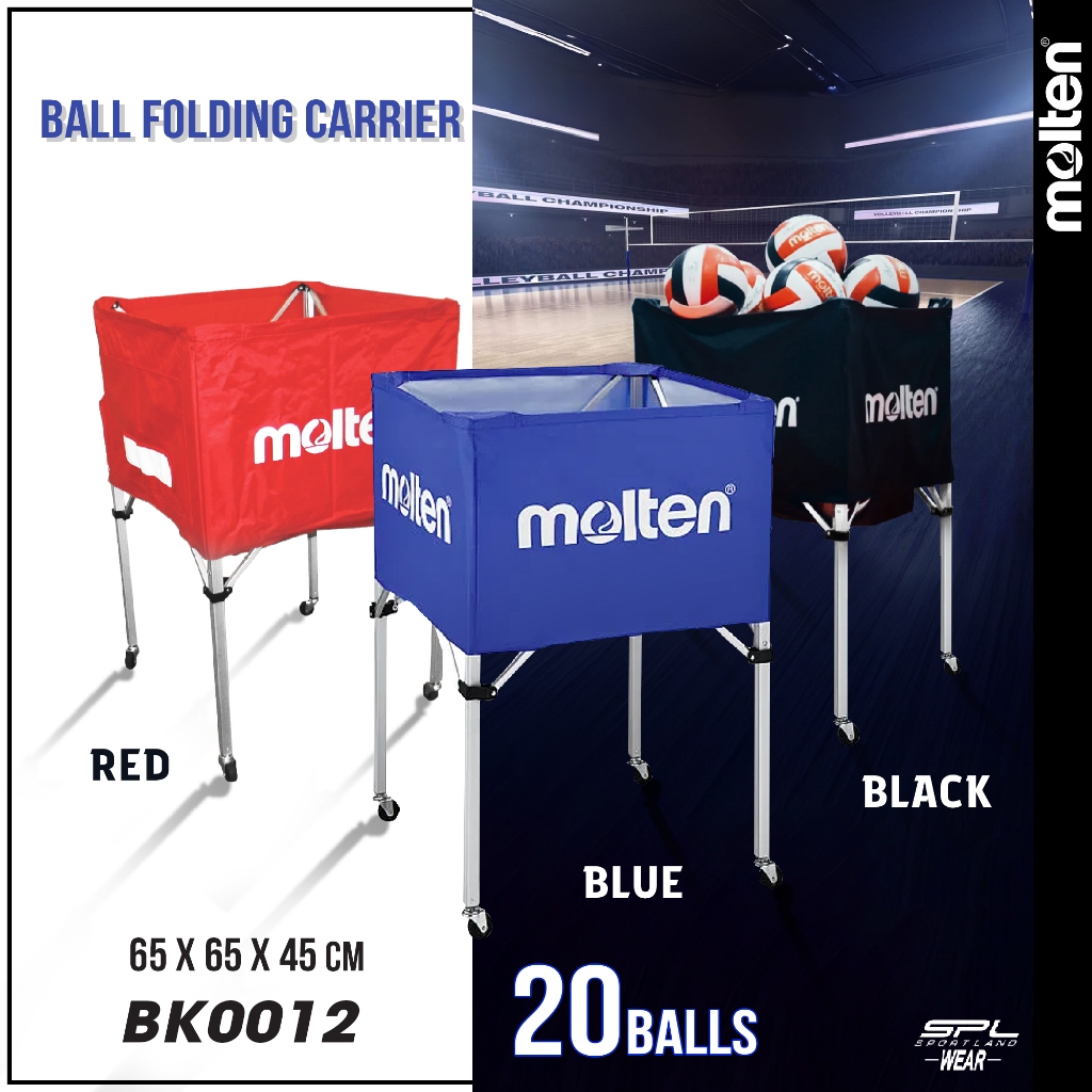MOLTEN Collection รถเข็น ตะกร้ารถเข็นใส่บอล Ball Cart 65x65x45cm. H101cm. tw BK0012(5800)