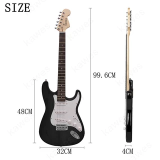 กีตาร์ไฟฟ้า KAWES GUITAR WORLD ST ฟรี สายแจ็ค ประแจ มืออาชีพสำหรับผู้เริ่มต้น| เลือกเพิ่มตู้แอมปได้