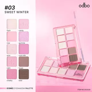 (ใหม่ ) Odbo Iconic Eyeshadow palette (อายแชโดว์)
