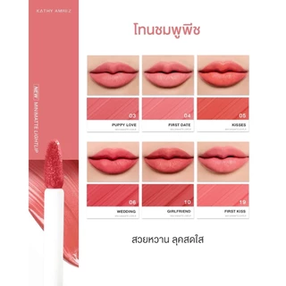 ลิปมินิแมท จูบไม่หลุด ลิปกระแต ตัวใหม่ล่าสุดฝาดำ KATHY AMREZ MINI MATTE LIGHT LIP