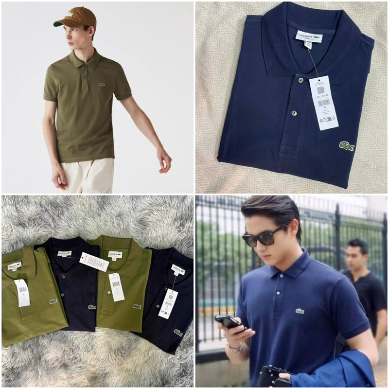 เสื้อโปโล L☆c⊙s.te Polo shirt รุ่น Cl@ssic fit💯(ปกติ: 4,390)