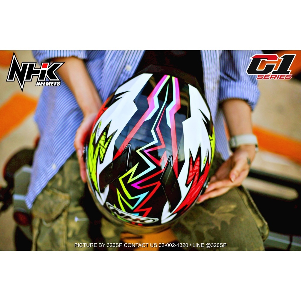 มาใหม่!! หมวกกันน็อคครึ่งใบ NHK C1 ใส่ใต้เบาะได้ทุกรุ่น ลายนักแข่ง ของแท้ ส่งไว!! 320sp.online - รูปที่ 7