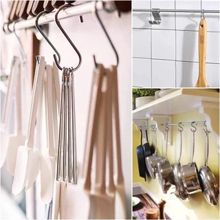 [พร้อมส่ง] ตะขอแขวน ตะขอตัวs คุณภาพดี รูปตัว S ตะขอแขวนในครัว แข็งแรง ไม่เป็นสนิม ตะขอสแตนเลส ราคา/3ชิ้น