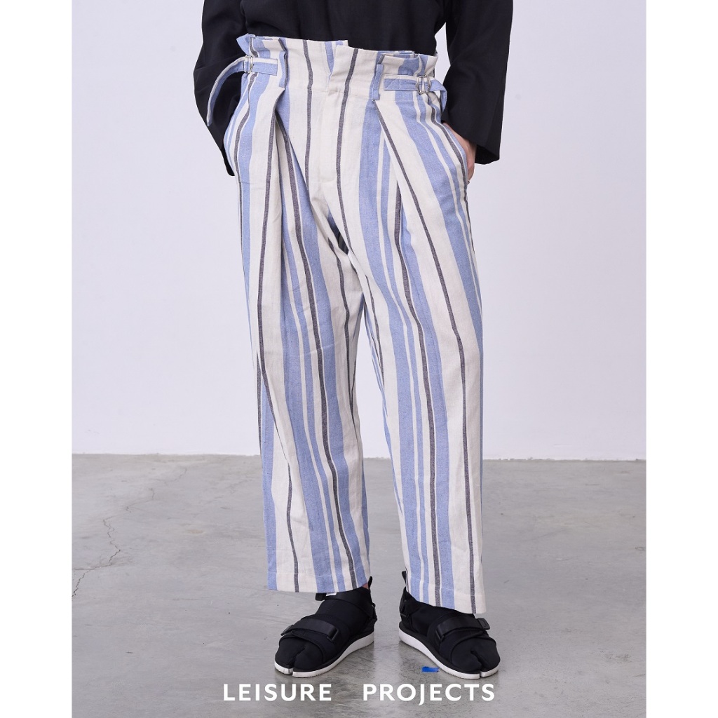 (Leisure Projects) SUMMER PAPER BAG STRIPE PANTS