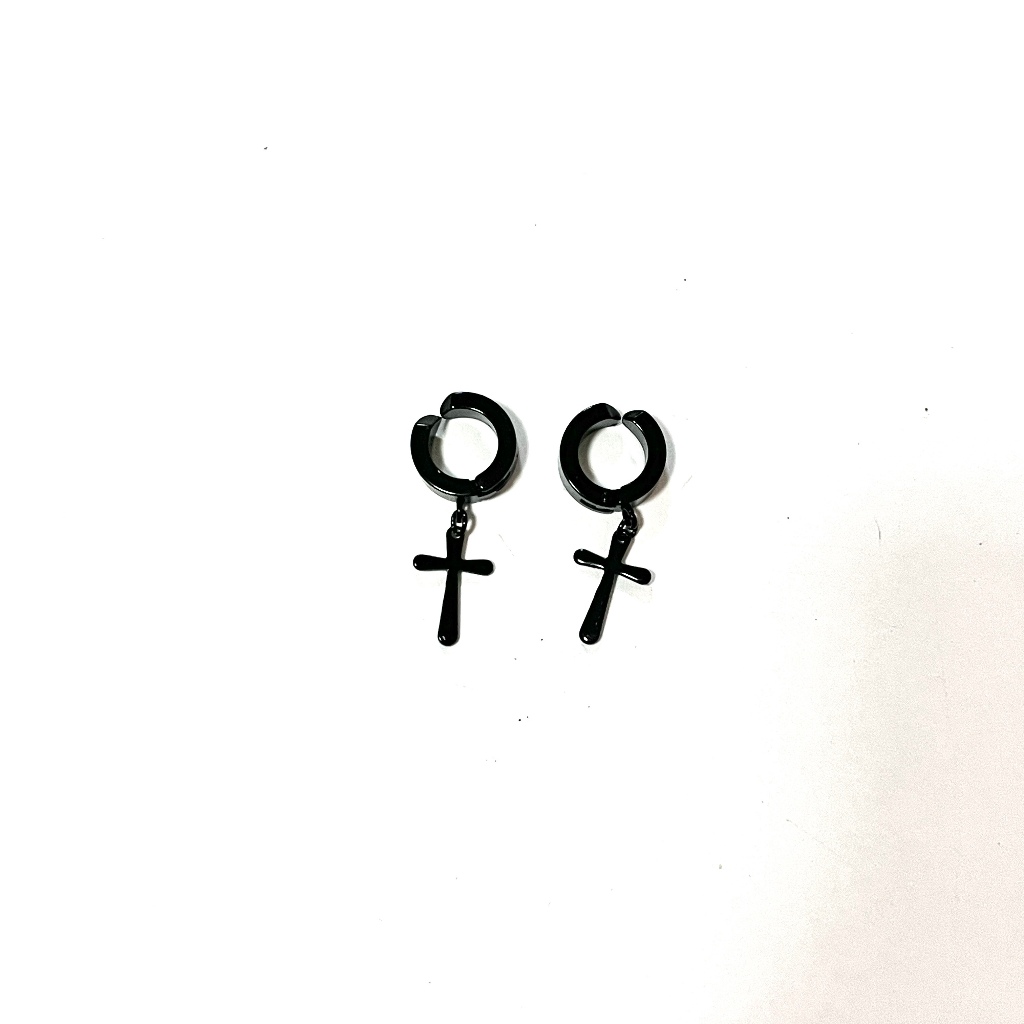 ต่างหูหนีบ ไม่ต้องเจาะหู พร้อมส่ง.4*9.Earrings for Women Men 1 คู่