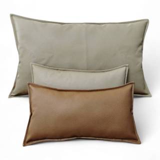 หมอนอิงใบเล็ก 20*35 ซม.  กันน้ำ กันเปื้อน ไม่มีซิป เช็ดทำควา…