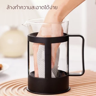 ที่ชงกาแฟ เหยือกชงกาแฟแบบกด French Press ทนความร้อนสูง ทำความสะอาดง่าย สะดวกต่อการชงดื่มที่บ้าน Deebillion
