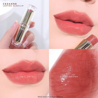 CEZANNE Lasting Gloss Lip ลิปสติกเนื้อกลอส สีฉ่ำวาว