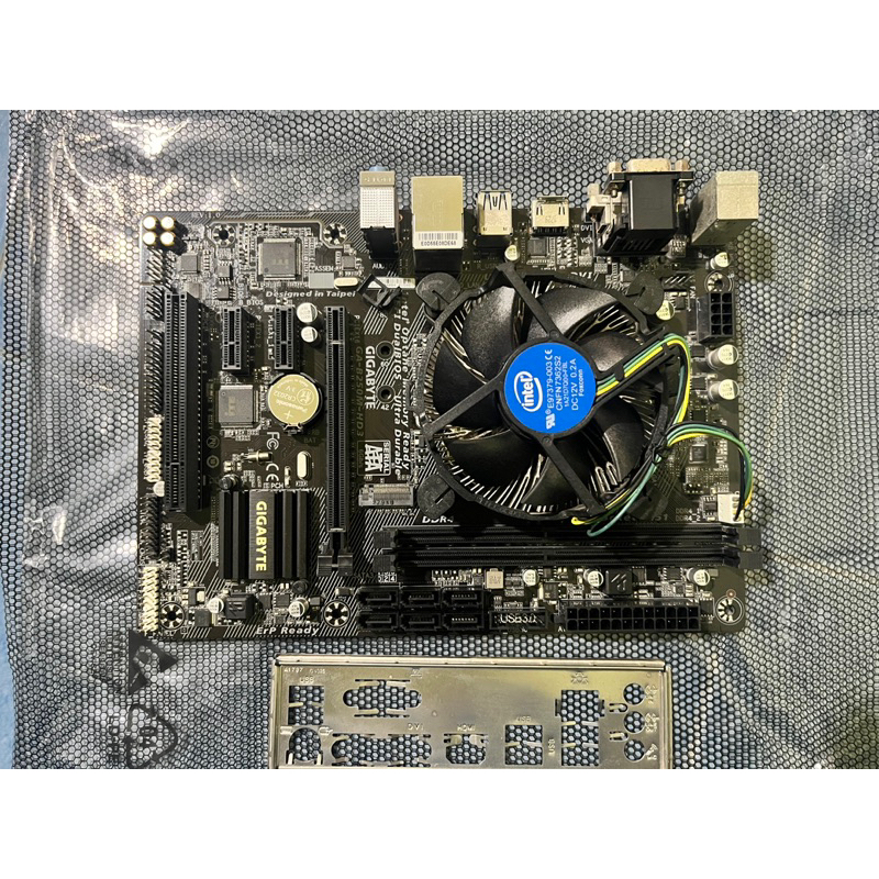 มือสอง LGA1151 Gen7 i3-7100 + เมนบอร์ด Gigabyte B250M-HD3 ใช้งานได้ปกติ 100%