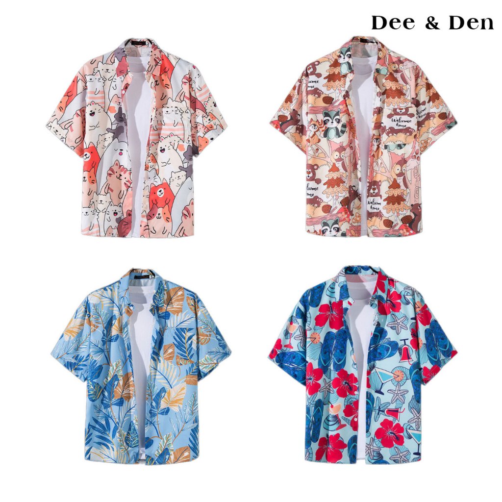 Dee&Den เสื้อสงกราน เสื้อ hawaii เชิ้ตลายใหม่ล่าสุด