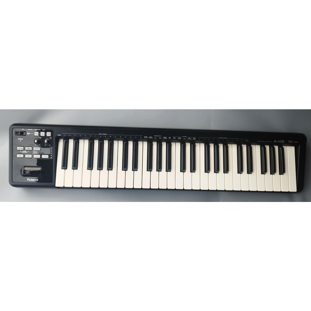Roland A-49 Midi Keyboard Controller สีดำ มือสองนำข้าจากญี่ปุ่น สภาพสวยมาก